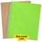 Five Star Spiral Notebooks, 3 Subject, College Ruled Paper, 150 Sheets, Gray/Lime/Teal, 3 Count
